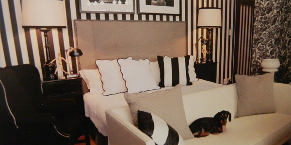 Soft furnishings including curtains and blinds